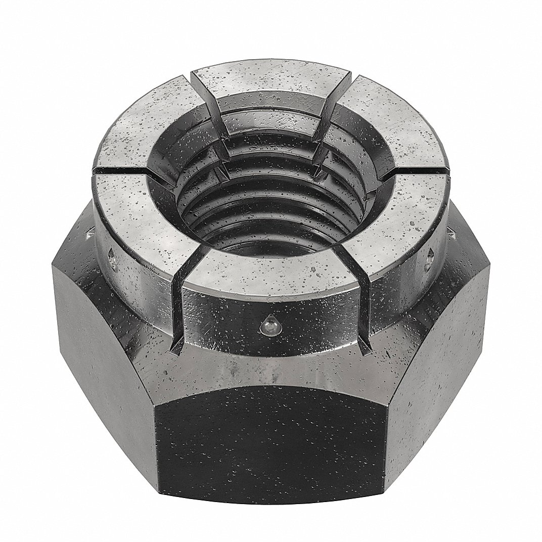 FLEXLOC 20FC-428 Lock Nut, 1/4-28 Thread Size, Grade 2, 100PK | CG8UWE 44ZM33