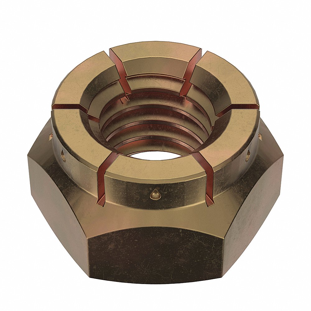 FLEXLOC 21FA-616 Lock Nut, 3/8-16 Thread Size, Grade 2, 100PK | CG8UXR 44ZN55