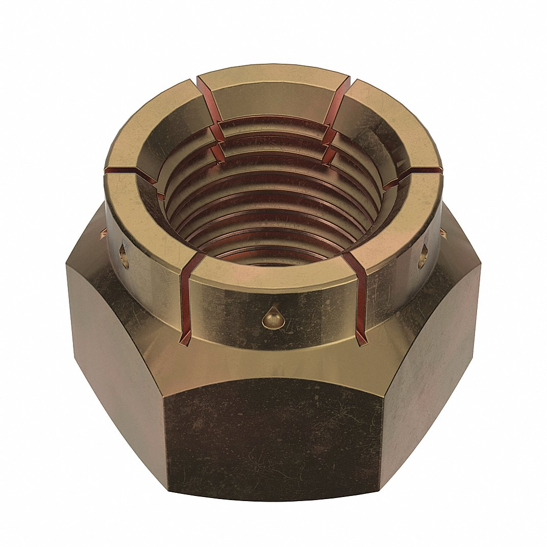 FLEXLOC 21FC-624 Lock Nut, 3/8-24 Thread Size, Grade 2, 100PK | CG8UYE 44ZM24