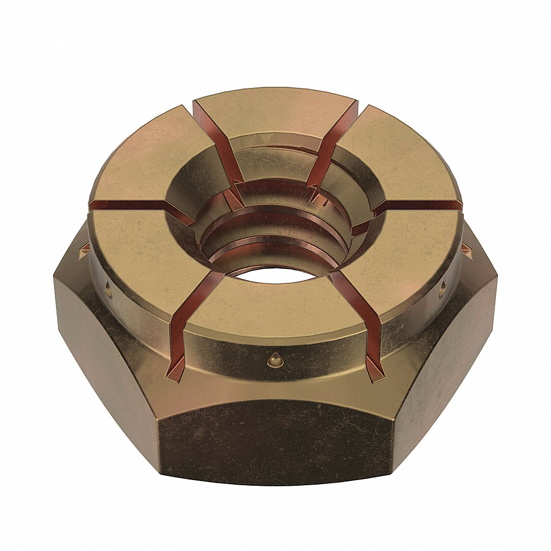 FLEXLOC 21FK-1024 Lock Nut, #10-24 Thread Size, Grade 2, 200PK | CG8UYH 44ZL95