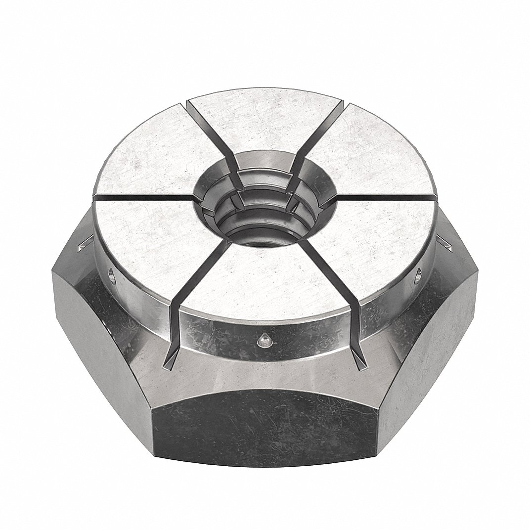 FLEXLOC 50FA-256 Lock Nut, #2-56 Thread Size, 18-8 Stainless Steel, 25PK | CG8VBG 44ZN50