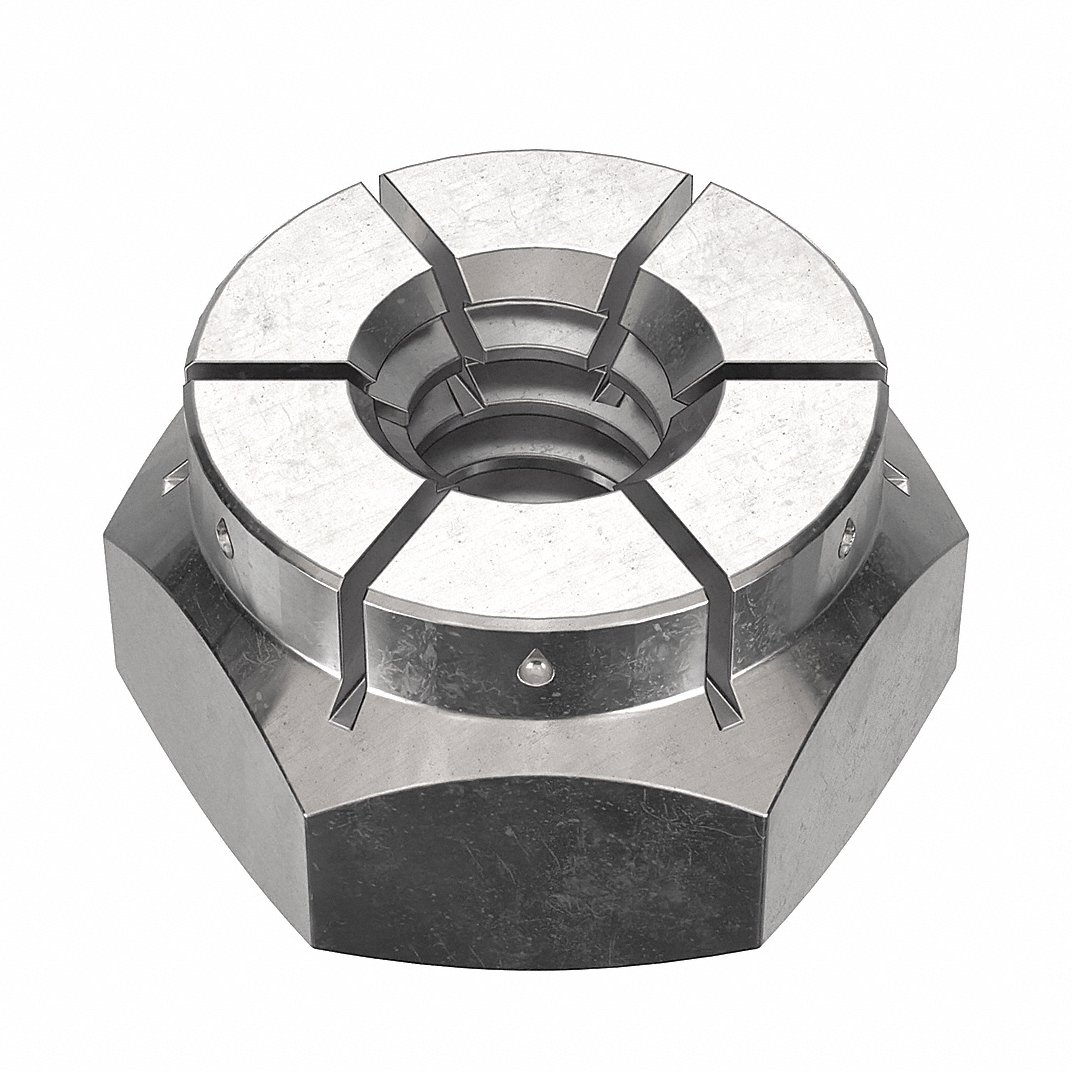 FLEXLOC 50FA-632 Lock Nut, #6-32 Thread Size, 18-8 Stainless Steel, 25PK | CG8VBM 44ZN39