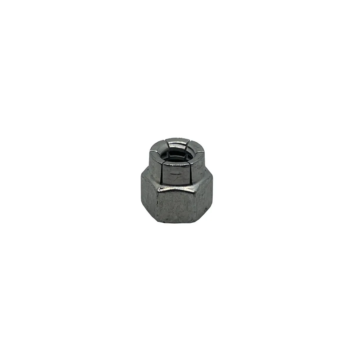 Flexible Top Lock Nut, M12-1.75, Steel, Zinc Plated