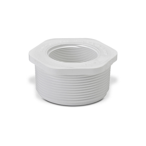 Flowline Reducer Bushing, Pvc, 3 Inch Male Npt To 2 Inch Female Npt