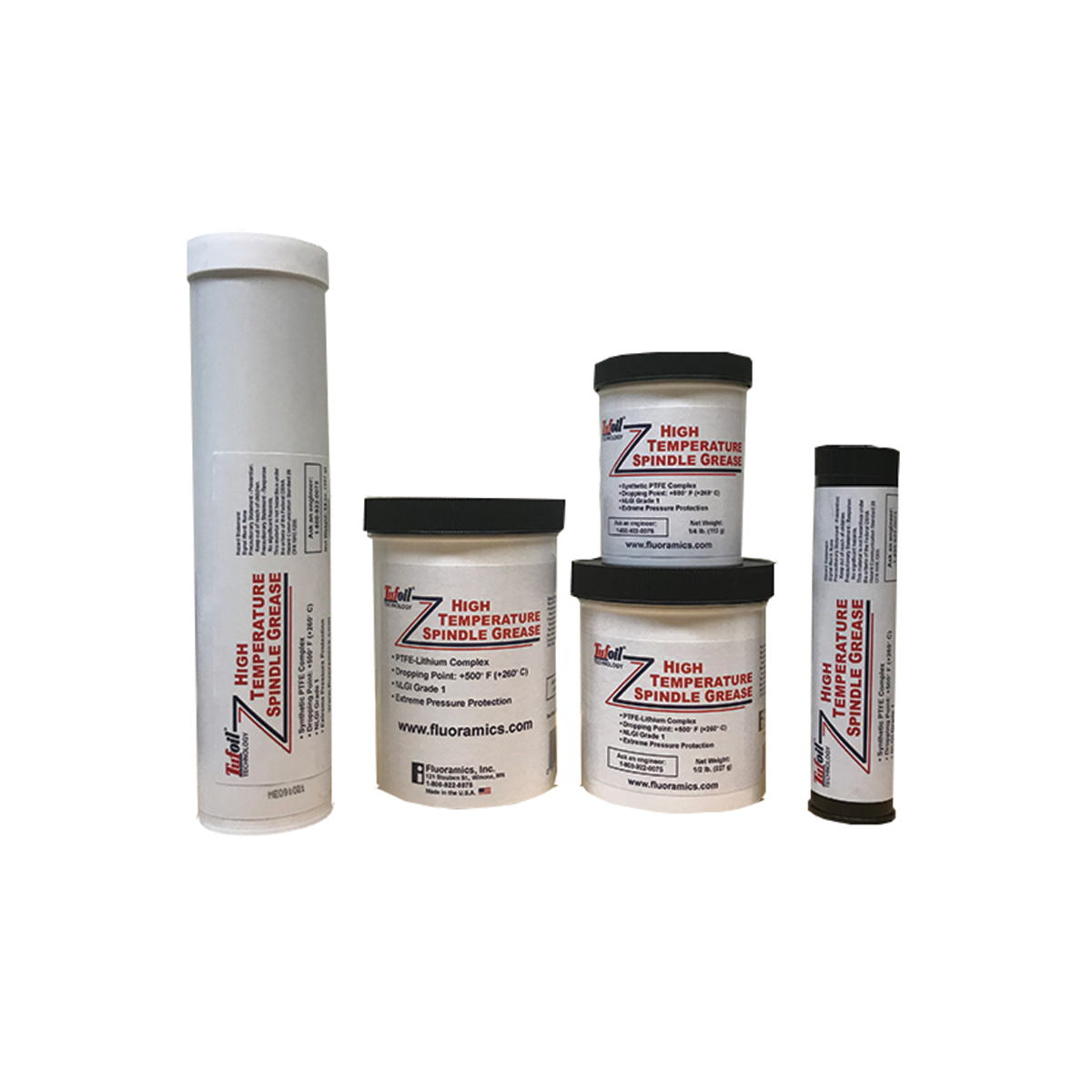 Tufoil Spindle Grease Jar, 0.5 lbs