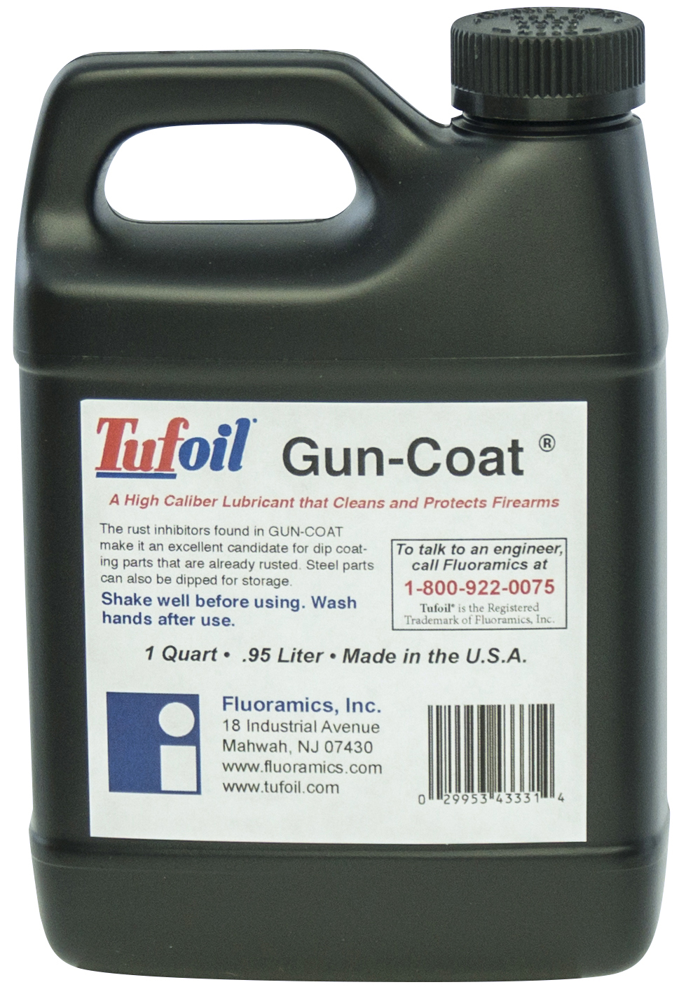Tufoil Gun Coat Oiler, Rust Inhibitor Lubricator, 1 Quart