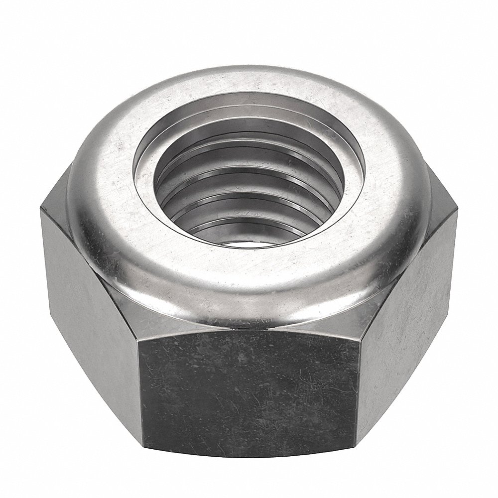 FOREVERBOLT FB3LNM5P100 Hex Lock Nut, 8.0mm Flange Dia., M5 x 0.08 Thread Size, A4 Grade, 100PK | CG8VHB 53ME62