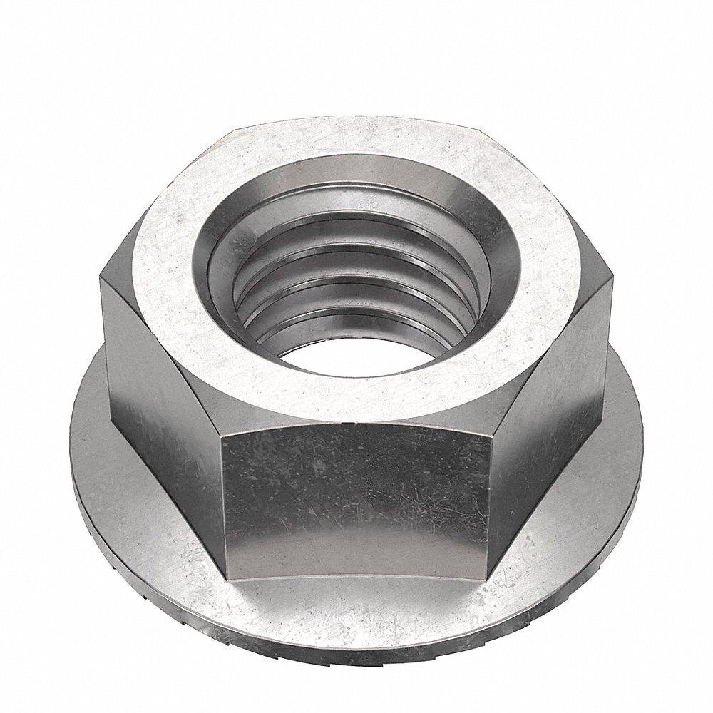 FOREVERBOLT FBFHN1213P25 Lock Nut, 0.75 Inch Flange Dia., 1/2-13 Thread Size, 18-8 Grade, 25PK | CG8VKU 53MF32