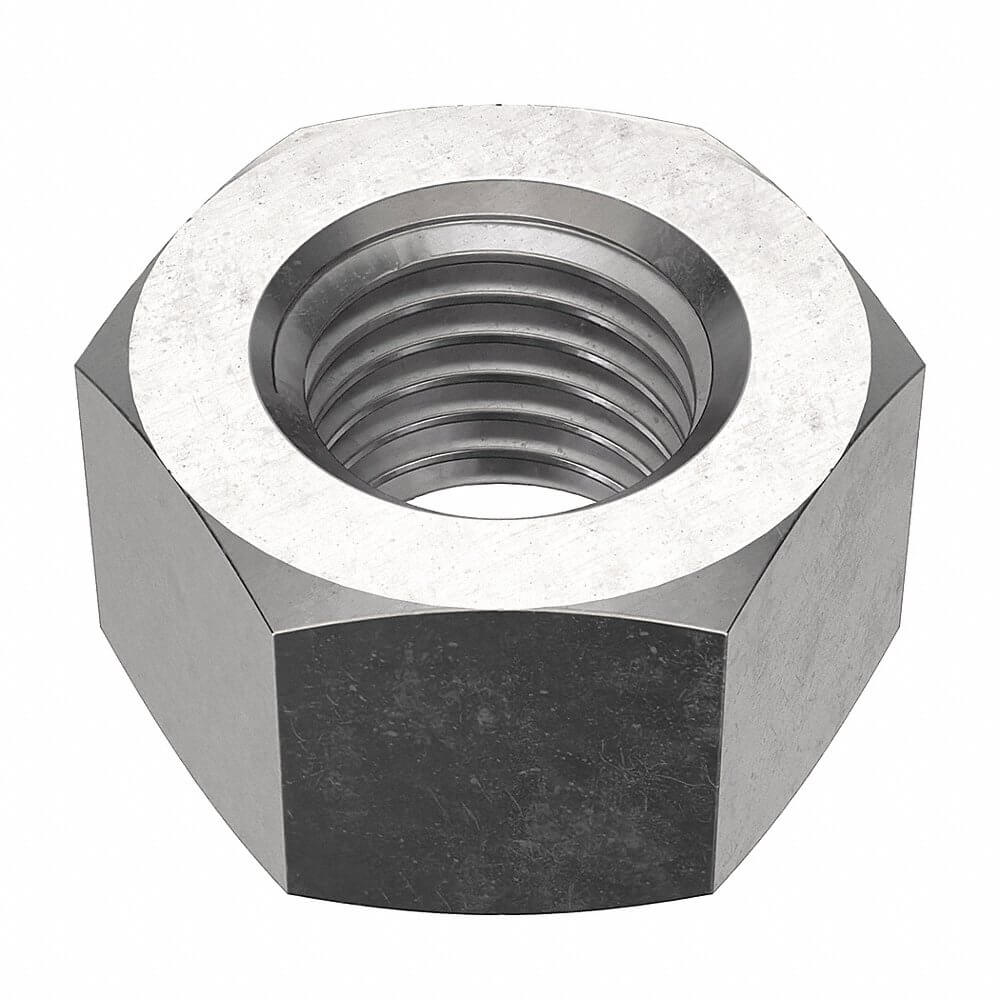 Hex Nut, 1 In - 8 Thread Size, SS, 63/64 In Ht., 1 5/8 In Wd., Gr. 18-8, NL-19
