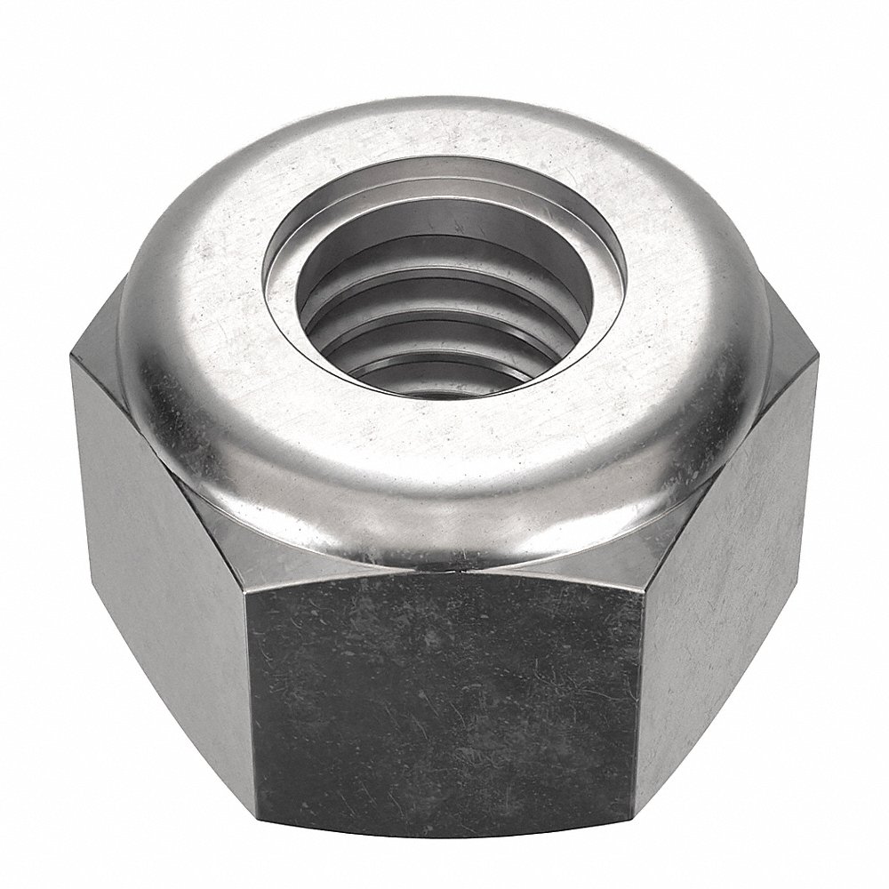 FOREVERBOLT FBLNM3P100 Lock Nut, 5.5mm Flange Dia., M3 x 0.50 Thread Size, A2 Grade, 100PK | CG8VQB 53ME40