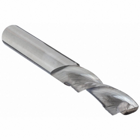 FREUD 76-102 Solid Router Bit, Spiral Downcut, 1/4 In, 1 In, 2 1/2 In, 25 Degree Helix Angle | CP6FHF 53DJ46