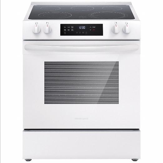 Oven, Electric Range, White, Electric, 5 Burners