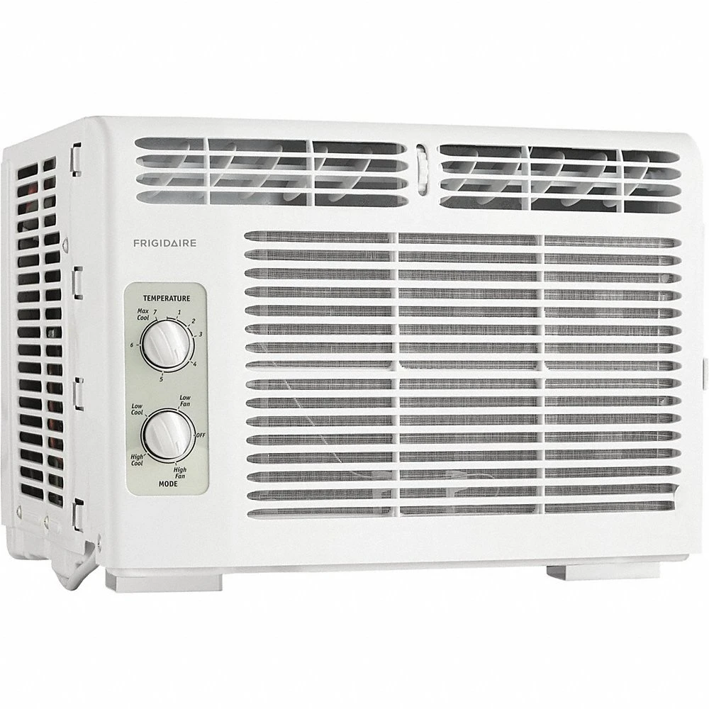 Window Air Conditioner, 5000 BtuH, 100 sq ft - 150 sq ft, 115V AC, 5-15P, Cooling Only