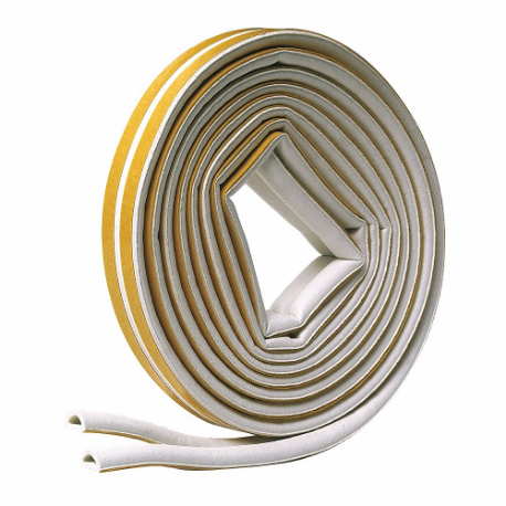FROST KING V25WA Door Frame Weatherstrip, Adj, Cellular Rubber, -40 Deg F, Cellular Rubber, White, 84 In | CP6GCP 443Y66