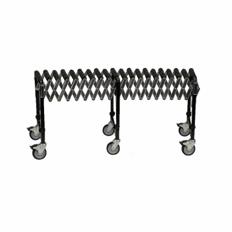 Patient Conveyor/Roller System, 1 1/2 ft, Steel, 3 Leg Sets/7 Wheel/Axel