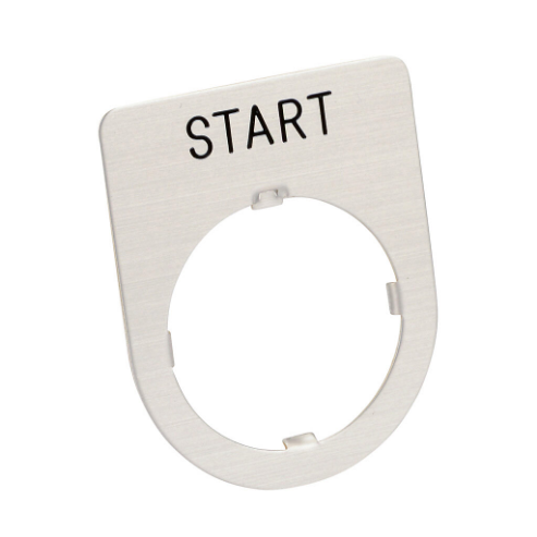 Legend Plate, Brass, Rectangular, Silver Field, Silver Background, Black Engraved Text