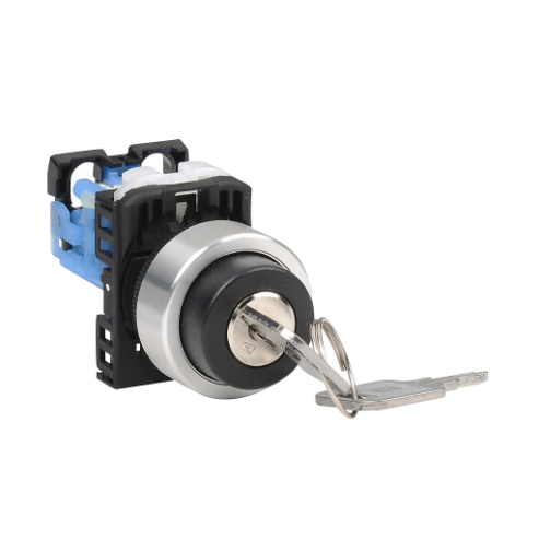 FUJI ELECTRIC AR22JR-2B10AZA Selector Switch, 22mm, 2-Position, Maintained, Key Removable Left And Right Position | CV6VUK