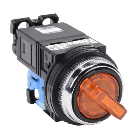 Selector Switch, 30mm, 2-Position, Maintained, LED Illuminated, 1 N.O. Contact