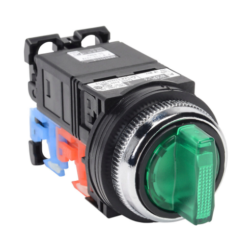 Selector Switch, 30mm, 3-Position, Maintained, LED Illuminated, 1 N.O./1 N.C. Contact