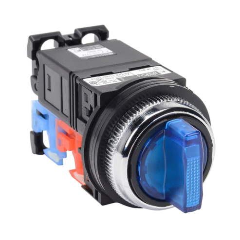 Selector Switch, 30mm, 3-Position, Maintained, LED Illuminated, 1 N.O./1 N.C. Contact