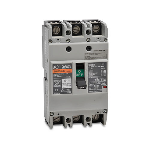 Molded Case Circuit Breaker, 125A Frame, 20A, 600 VAC/ 250 VDC, 3-Pole