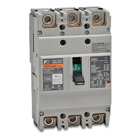 Molded Case Circuit Breaker, 250A Frame, 125A, 600 VAC/ 250 VDC, 3-Pole