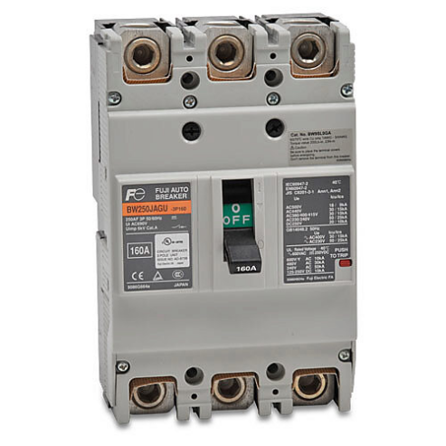 Molded Case Circuit Breaker, 250A Frame, 160A, 600 VAC/ 250 VDC, 3-Pole
