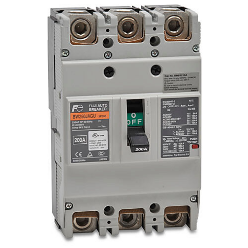 Molded Case Circuit Breaker, 250A Frame, 200A, 600 VAC/ 250 VDC, 3-Pole
