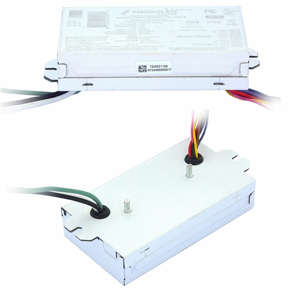 Programmable Led Driver, Class 2, 30 W Max Power Output, 120-277V AC, 12-56V DC, 0-10V