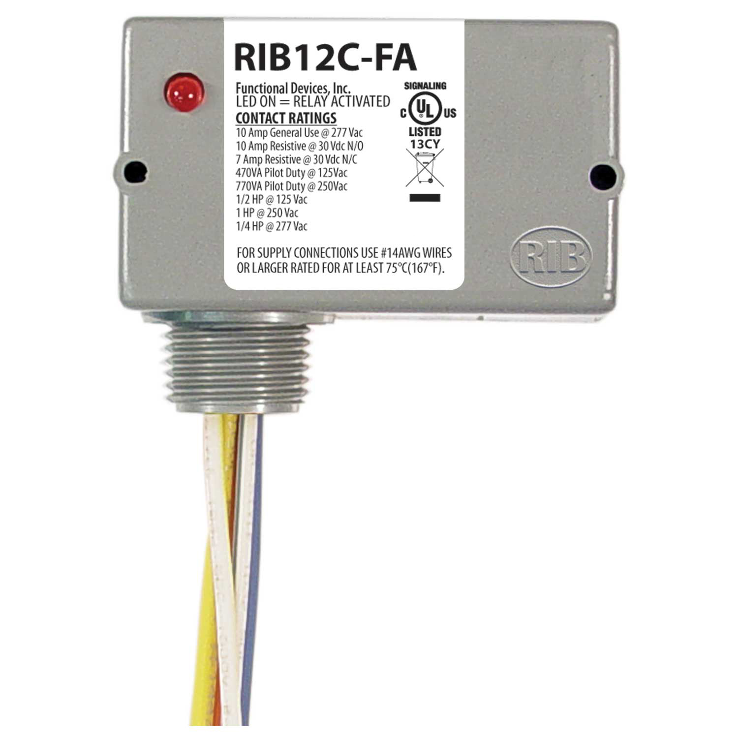 FUNCTIONAL DEVICES INC / RIB RIB12C-FA