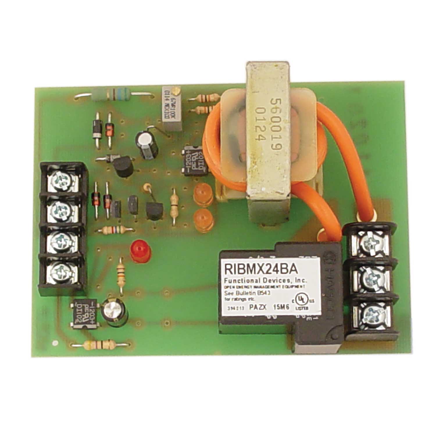 FUNCTIONAL DEVICES INC / RIB RIBMX24BA Control Relay, With AC Sensor Adjustable, 24 VAC Coil, 20 A | CE4VFJ