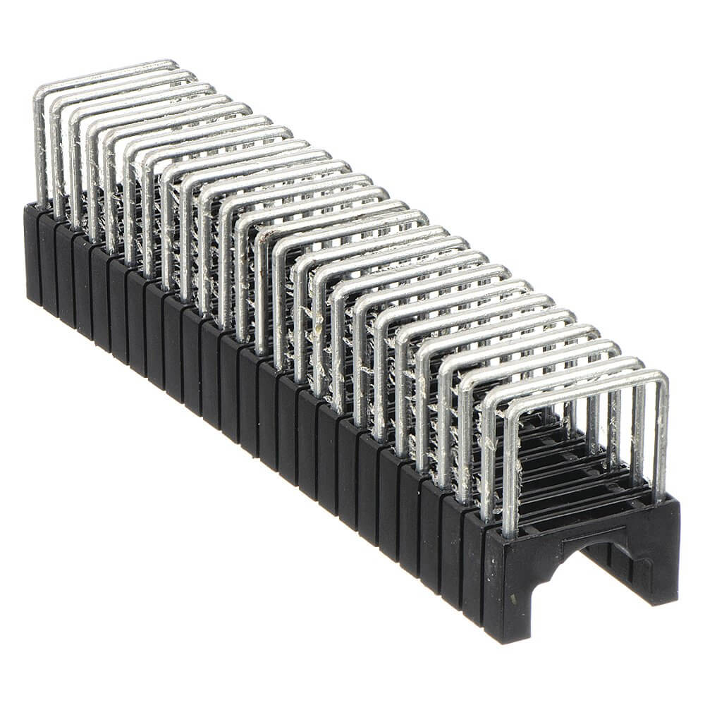 Cable Staple, Blk, 1/4 In Size, Plastic