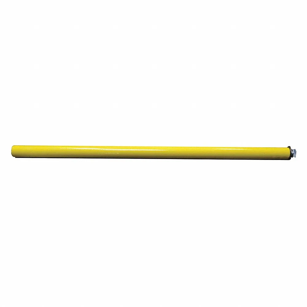 Hinge Post, 40 Inch Post Ht, Galvanized, Steel, Yellow
