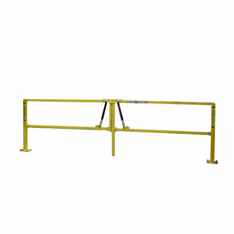 Loading Dock Safety Gate, Manual, 140 Inch Opening Width, Floor Mounting Location