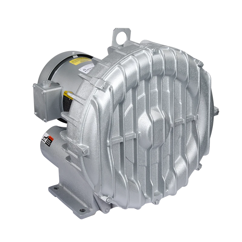 Regenerative Blower, Motor Mounted, 1 1/2 HP, 1693.2 mBar Max Pressure