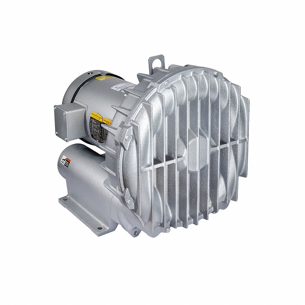 GAST R7100A-3 Regenerative Blower, 10 Hp, 125 Inch Hg Max Op Pressure, 110 Inch Hg Max Vacuum | CP6HUF 33K801