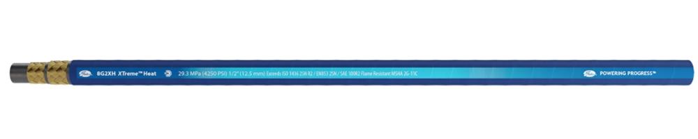 GATES 46572543 Wire Braid Hose, 0.5 Inch I.D, 0.86 Inch O.D, 4250 PSI, Blue | BX3JQY