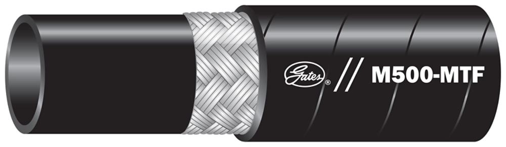 GATES 46578040 Wire Braid Hose, 0.375 Inch I.D, 0.63 Inch O.D, 500 PSI, Black | BX2PJQ