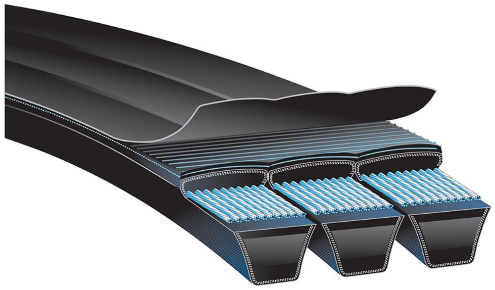 GATES 90953255 V-Belt, 255.8 Inch Length, 4.314 Inch Width, Gates Proprietary Compound | AK4QNL