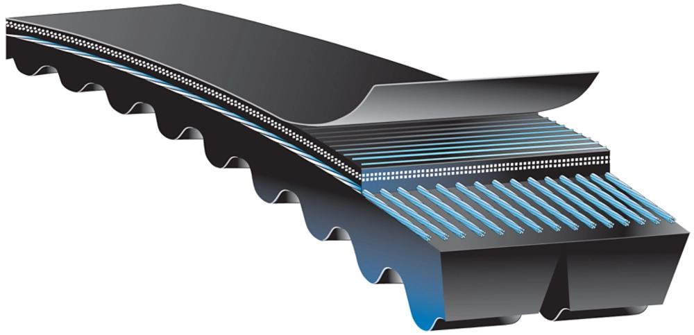 GATES 90983158 V-Belt, 160.835 Inch Length, 2.15 Inch Width, 0.46 Inch Thickness | AK6GKN