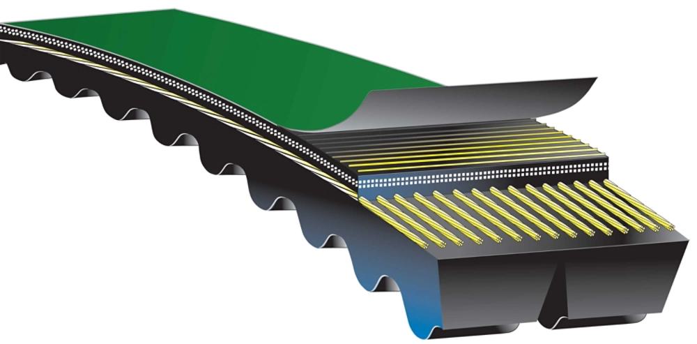 GATES 96945160 V-Belt, 160.52 Inch Length, 3.415 Inch Width, Gates Ethylene Compound | AN8YTM