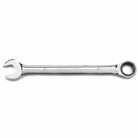 GEARWRENCH 9062D Ratcheting Combination Wrench, Chrome, 18 1/8 Inch Length | CP6JHN 702W14
