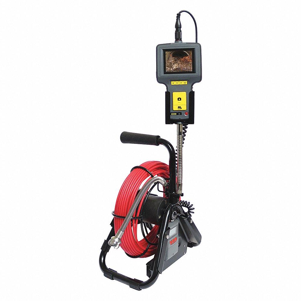 Digital Pipe Inspection System, 1 1/2 To 12 Inch Capacity, 100 ft. Push Rod Length