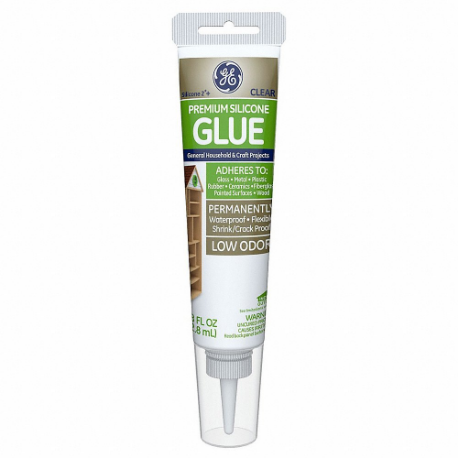 GENERAL ELECTRIC 2823396 Silicone Sealant, Premium Silicone, Clear, 2.8 Oz, Tube | CP6LJL 22N770