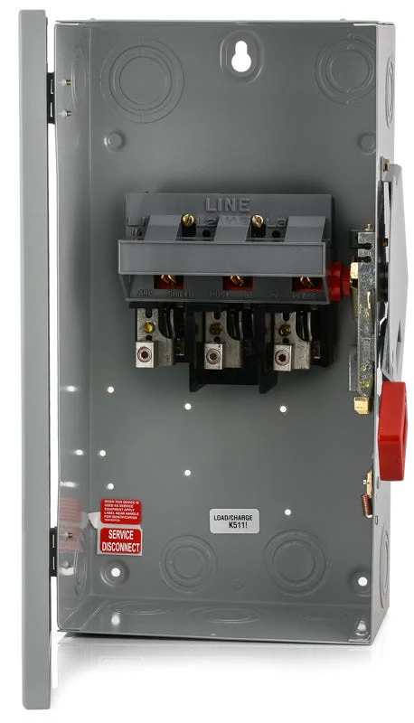 Disconnect Switch, 3 Pole, 100 A, 600 V, THN Frame Type