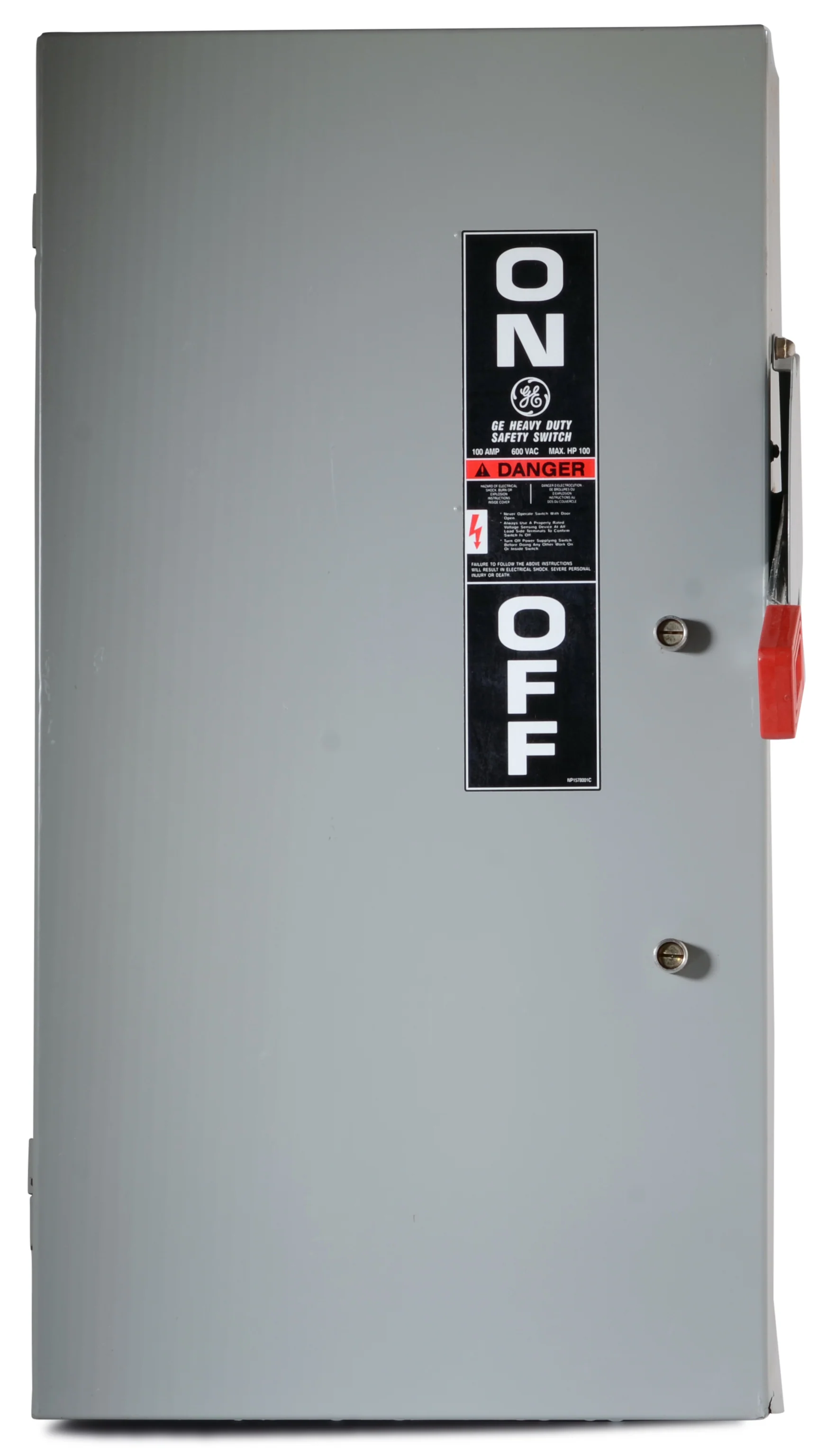 Disconnect Switch, 3 Pole, 100 A, 600 V, THN Frame Type