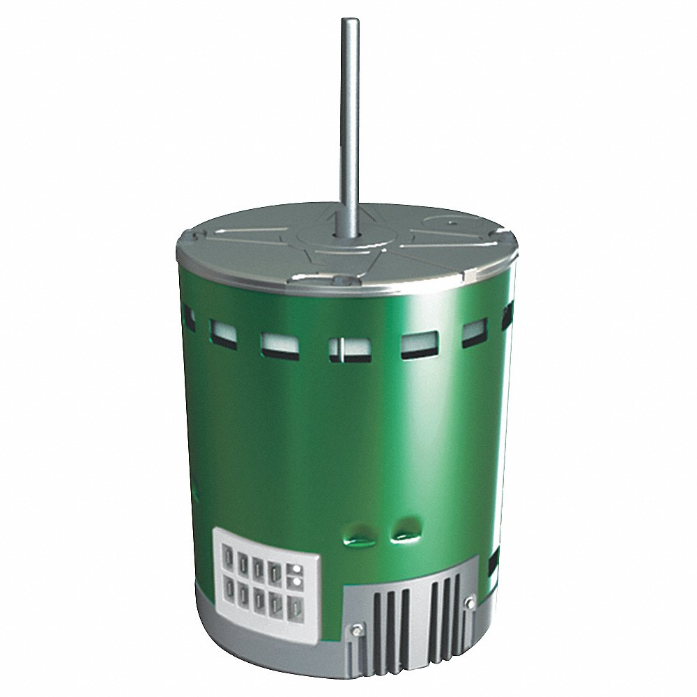 Fan and Blower Motor, 1 - 1/2 HP, 1 Phase, 60 Hz, 115/230 V, 1075 RPM