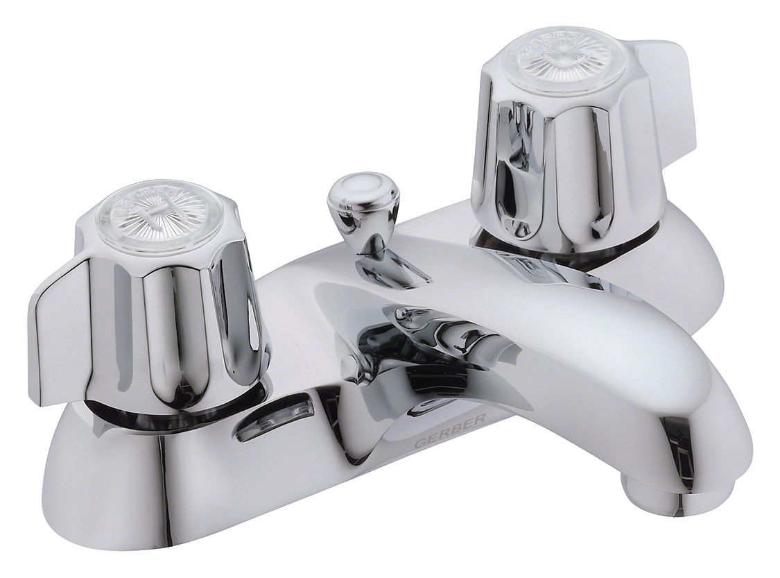 Low Arc Bathroom Sink Faucet, Chrome, Manual Activation, 1.2 Gpm Flow Rate