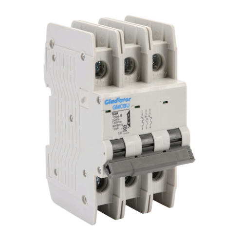 Miniature Circuit Breaker, 63A, 240 VAC/ 125 VDC, 3-Pole, B Curve, Thermal Magnetic