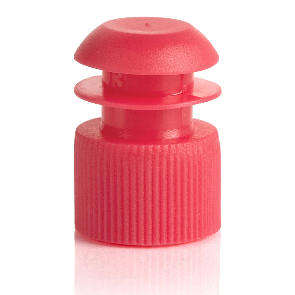GLOBE SCIENTIFIC 116152R Flange Cap, Polyethylene, Stopper, Red, 1000 PK | CP6MBX 52JW55